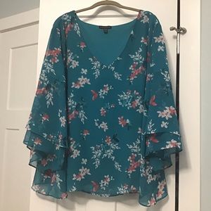 Lane Bryant Floral Blouse